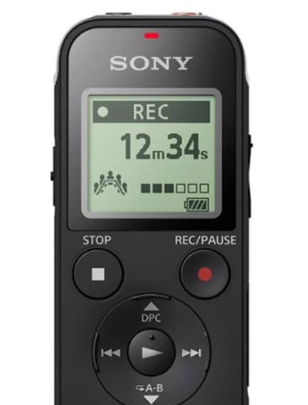 Sony Digital Voice Recorder Black ICD-PX470 Electronics "BAE" Charm Bracelet