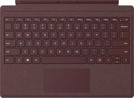 Surface Pro 2017 Signature Type Cover – Burgundy With Free Gift Keyboards Surface Pro 2017 Signature Type Cover - Burgundy With Free Gift