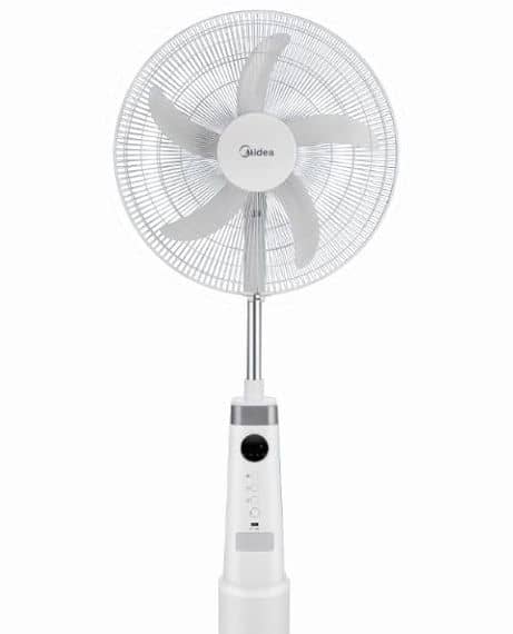 Midea Rechargeable Stand Fan With Remote, 9 Speed Settings With 25W Power, Cordless Support, 5 Blade With 11 Hours Battery Run Time – FS4523MRD Fans & Air Purifier "BAE" Charm Bracelet