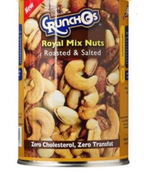 Crunchos Royal Mix Nuts 350g – Carton of 12 Packs Dates & Dry Fruits "BAE" Charm Bracelet