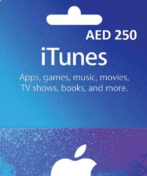AED 250 Apple iTunes Card (Instant E-mail Delivery) Gift Cards "BAE" Charm Bracelet