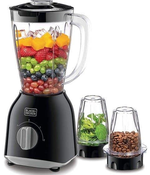 Black & Decker 400W 1.0L Blender With 2 X Blender Jars & Grinder Mill, Black, BX365PR-B5 Blender & Mixer "BAE" Charm Bracelet