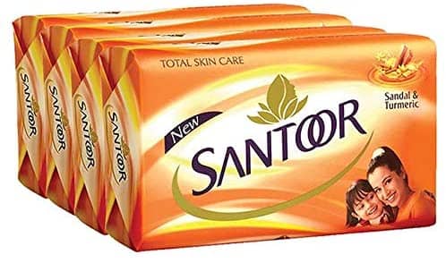 Santoor Soap Sandal & Turmeric 125 gram Pack Of 4 (UAE Delivery Only) Beauty & Lifestyle Beauty & Lifestyle