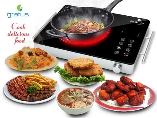 Gratus Infrared Cooker with Handle Sensor Touch & Knob Controller 2200 Watts – GR-IC214ZGC Electric Cookers "BAE" Charm Bracelet