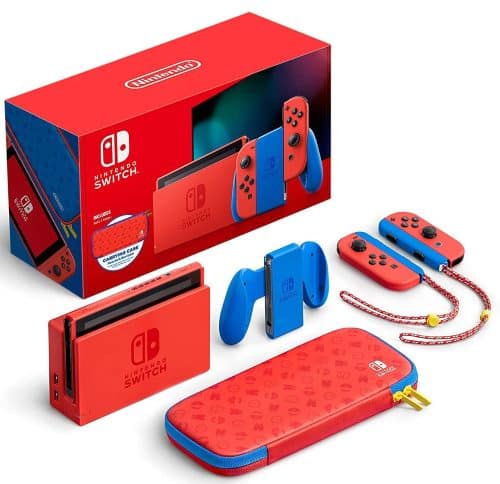 Nintendo Switch Console Mario Red & Blue Edition Consoles "BAE" Charm Bracelet