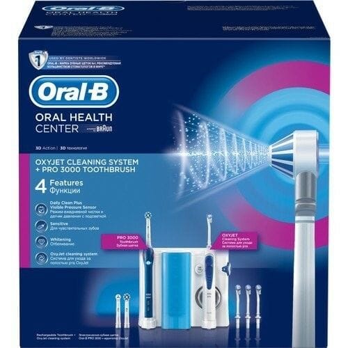 Braun Oral-B Power Professional Care OxyJet Center (Irrigator 3D Brus With Free Gift Brands Braun Oral-B Power Professional Care OxyJet Center (Irrigator 3D Brus With Free Gift