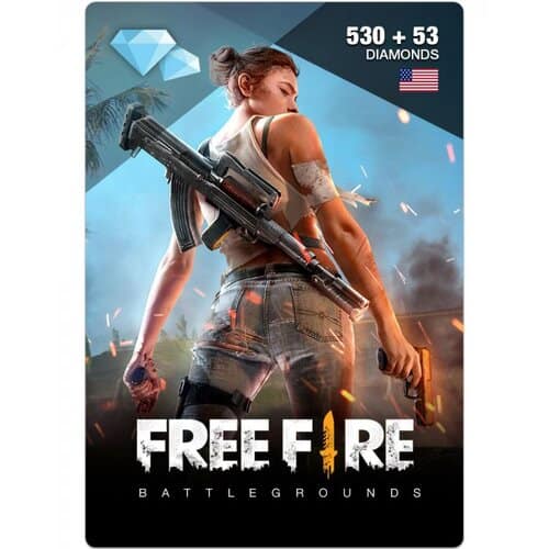 Free Fire Diamond Pins 530 + 53 ($5) – Instant E-Mail Delivery Free Fire "BAE" Charm Bracelet