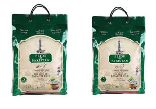 Pride Of Pakistan XXXL Basmati Rice, 5Kg (Pack Of 2) Food Cupboard "BAE" Charm Bracelet