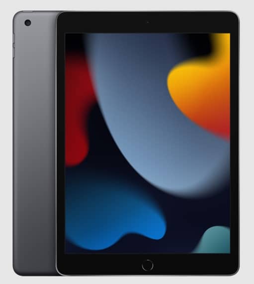 Apple iPad 2021 (9th Generation) 10.2-Inch, 256GB, Wi-Fi, Space Gray With Facetime Apple "BAE" Charm Bracelet