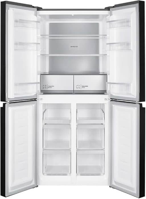 Hitachi 610L Gross, Net 466L, Bottom Freezer, 4 Door Refrigerator, Touch Screen Control, Energy Saving Mode, French Door Fridge, HR4N7522DSXAE Household "BAE" Charm Bracelet 3