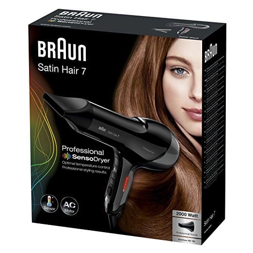 Braun Hair Dryer Ionic, Heat Control, Thermo Sensor, cold shot (HD 780 Brands Braun