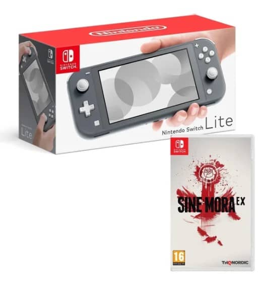 Nintendo Switch Lite Grey with Sine Mora EX Consoles "BAE" Charm Bracelet