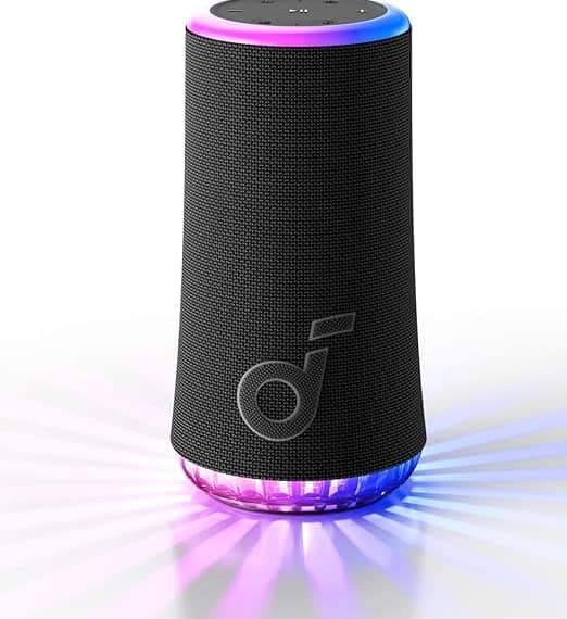soundcore Glow Portable Speaker 3with 0W 360° Sound Bluetooth Speakers "BAE" Charm Bracelet