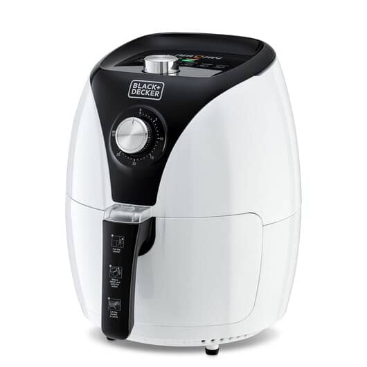 Black+Decker 3.5Liter 1500Watt Manual Aero fry Air Fryer With Rapid Air Convection Technology, Black/White – AF220-B5 Fryer "BAE" Charm Bracelet