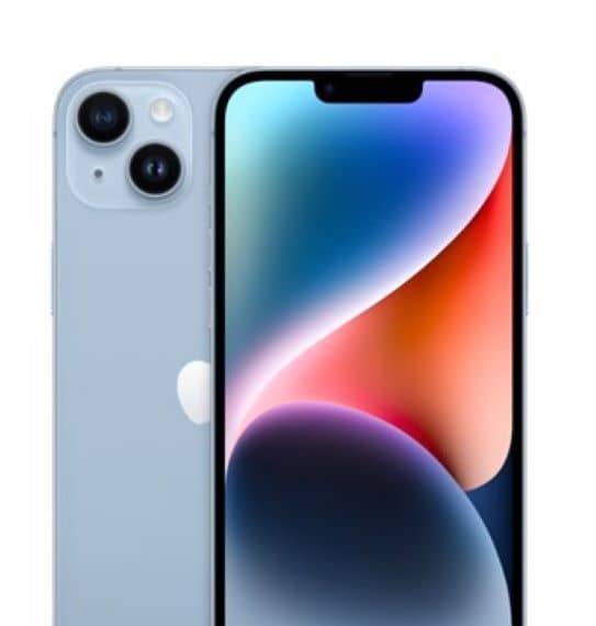 Apple iPhone 14 Plus (TRA) 6.7 inch, 512GB, 6GB, Blue with FaceTime Electronics "BAE" Charm Bracelet