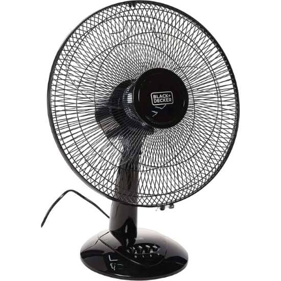 BLACK+DECKER 60W Desktop Fan/Table Fan 16 Inch Fan Diameter 90°, For The Perfect Temperature – FD1620-B5 Fans & Air Purifier "BAE" Charm Bracelet
