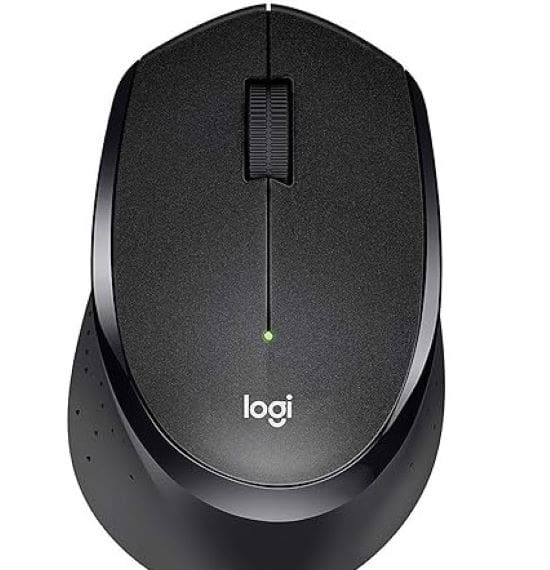 Logitech Mouse Wireless M330 Silent Plus – Black Computer Accessories "BAE" Charm Bracelet