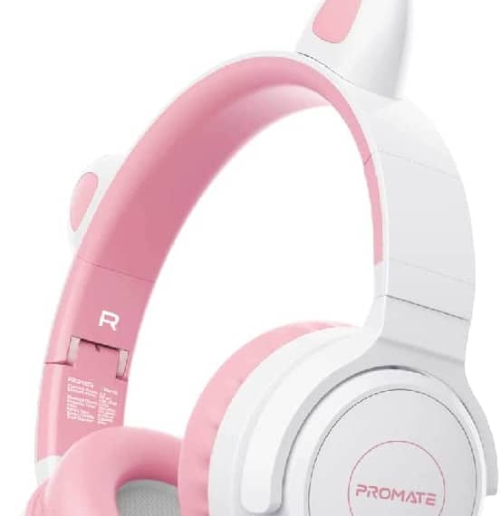 Promate Kids Wireless Bluetooth Headphones, PANDA.BGM Electronics "BAE" Charm Bracelet