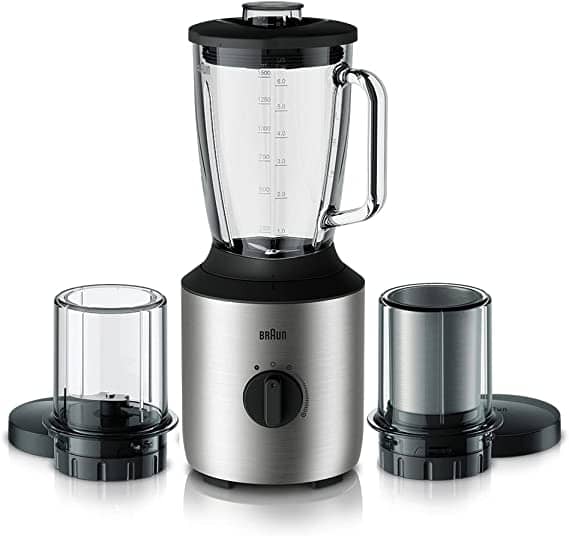 Braun Jug Blender Glass Blender 1.5LT Variable Speed Removable SS Blade 800W – JB3273 Blender & Mixer "BAE" Charm Bracelet