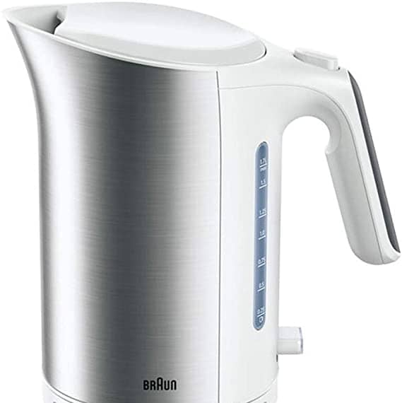 Braun 3000W Electric Kettle, White, 1.7 Liters, WK5110 WH Electric Kettles "BAE" Charm Bracelet
