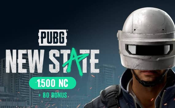 PUBG New State 1500 NC + 80 Bonus (Instant E-mail Delivery) Gift Cards "BAE" Charm Bracelet