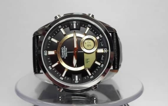 Casio Black Men’s Sport Watch Leather Band (AMW-810L-1A) Fashion Casio
