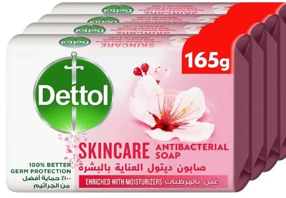 Dettol Soap Anti Bacterial Skincare 4X165gm Grocery "BAE" Charm Bracelet