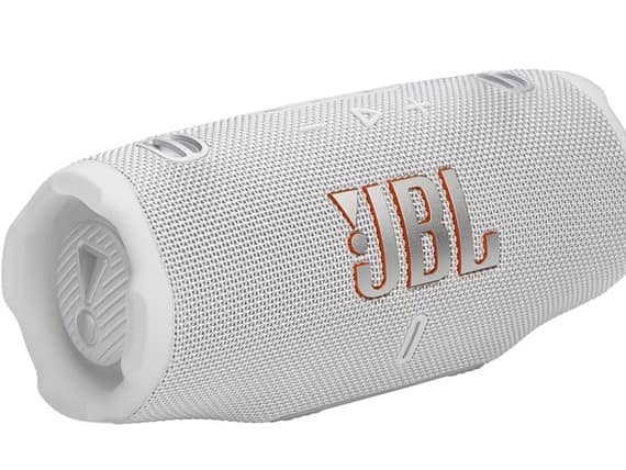 JBL CHARGE 6, Waterproof, Bluetooth Speaker, White Bluetooth Speakers "BAE" Charm Bracelet