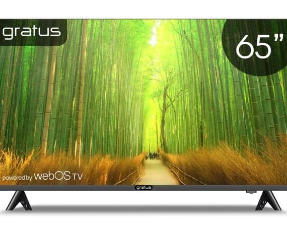 Gratus VIDAA powered 4K Edgeless UHD 65 Inch LED SMART TV – GTV65A7V605 Electronics "BAE" Charm Bracelet