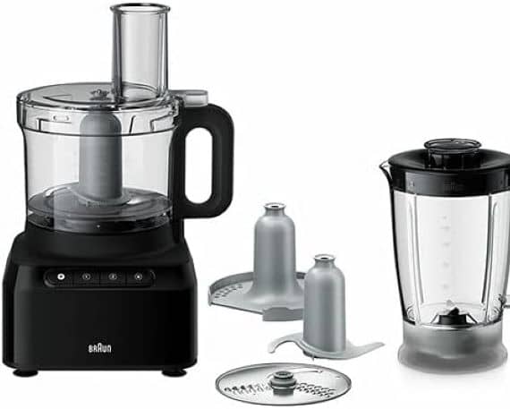 Braun Pure Ease Food Processor Black – FP3132 Food Processors "BAE" Charm Bracelet