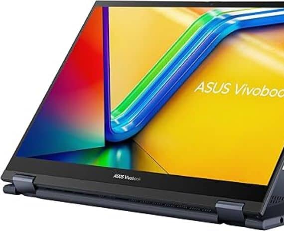 Asus Vivobook S 14 Flip, Touch Laptop, R7-7730U 16GB, 1TB PCIE G3 SSD, AMD Radeon, Win 11 Home, 14.0 inch 1920X1200 16:10, Backlit English/Arabic, Quiet Blue – TN3402YA-LZ159W Asus "BAE" Charm Bracelet