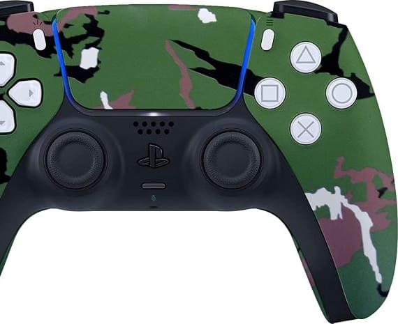 Customized Sony PlayStation 5 Dual Sense Wireless Controller Camouflage – Craft by Merlin Controllers "BAE" Charm Bracelet