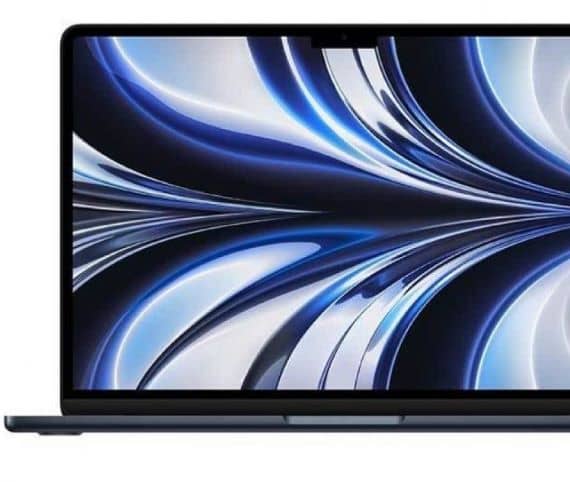 Apple MacBook Air 2022, MLY43, Midnight, 13.6 Inch, M2 Chipset 8 Core CPU, 10 Core GPU 8GB, 512GB SSD, (English Keyboard, Apple Warranty) Apple "BAE" Charm Bracelet