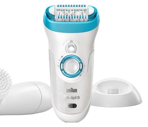 Braun Silk Epil 9 Wet & Dry Cordless Epilator with 4 Extra Attachments With Free Gift Brands Braun