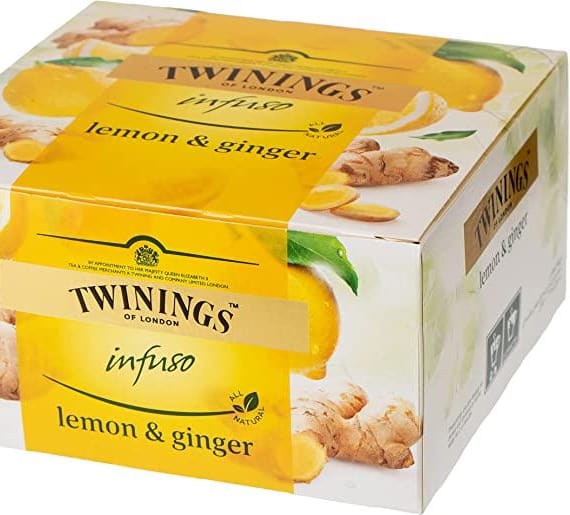 Twinings Infuso Lemon & Ginger Tea – 6 x 50 Bags Beverages "BAE" Charm Bracelet