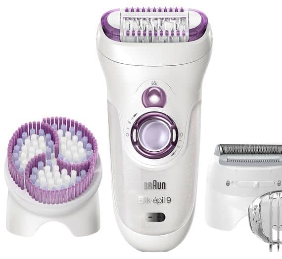 Braun Silk Epil Wet & Dry, Shaver Head, Trimmer Cap, Facial Cap Cordle With Free Gift Brands Braun