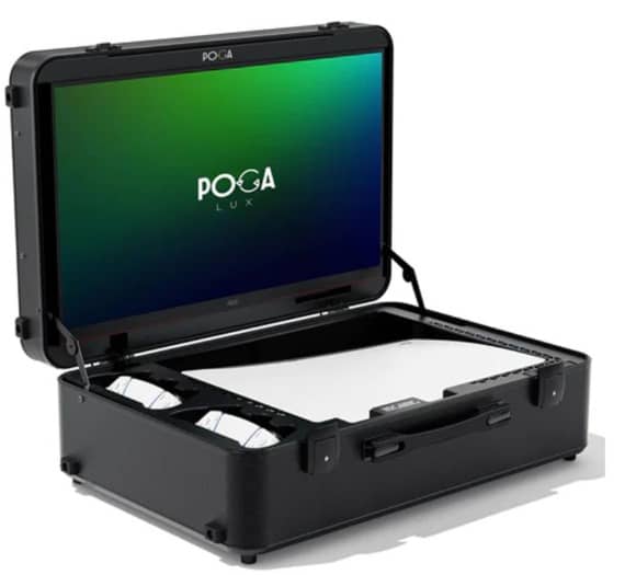 IndiGaming POGA Lux 24-Inch Portable Gaming Monitor Black for PlayStation 5 Consoles "BAE" Charm Bracelet