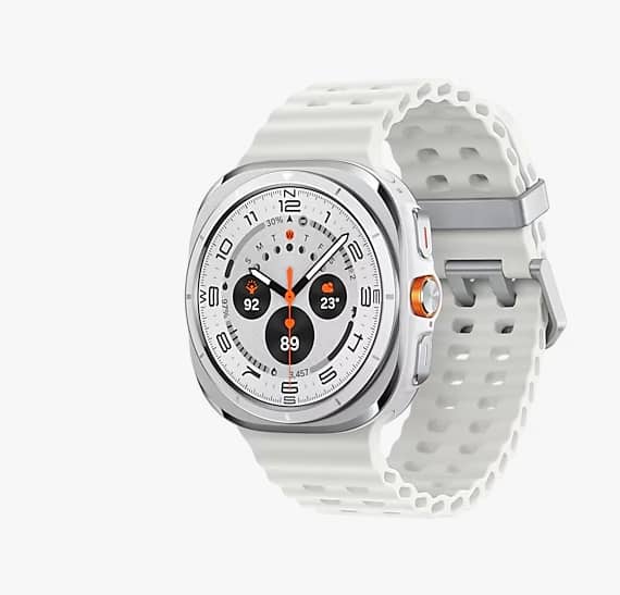Samsung Galaxy Watch8 Ultra (2025), (LTE, 47 mm), Titanium White Electronics "BAE" Charm Bracelet