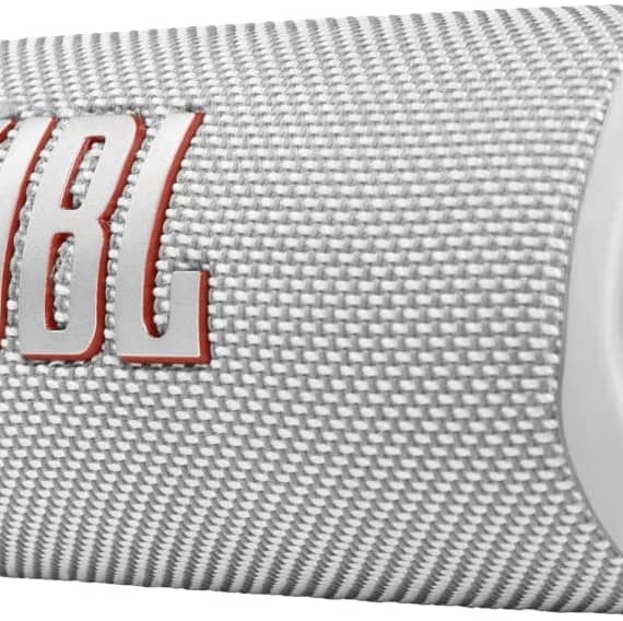 JBL Flip 6 Portable Waterproof Speaker, White Electronics "BAE" Charm Bracelet