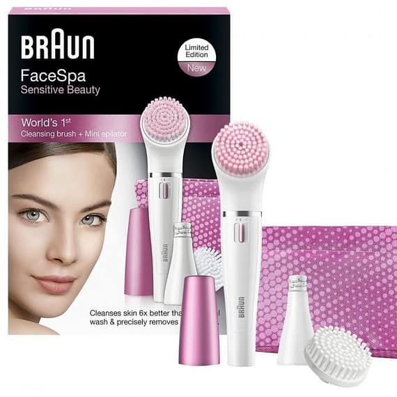 Braun Face Color Facial 2 Cleansing Brush, Facial Epilator With and Be Brands Braun