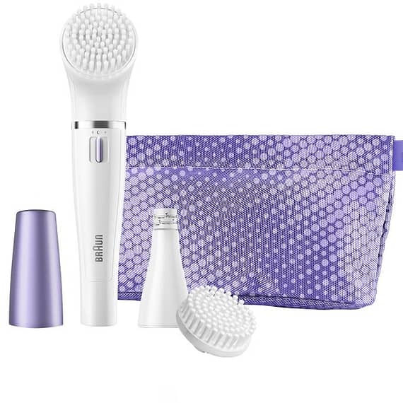 Braun Face Color Facial Cleansing Brush & Facial Epilator With Normal Brands Braun