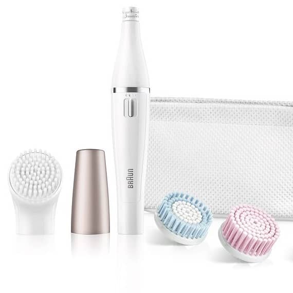 Braun Face Spa Facial Epilator & Cleanser With 3 Beauty Brushes for Wo Brands Braun