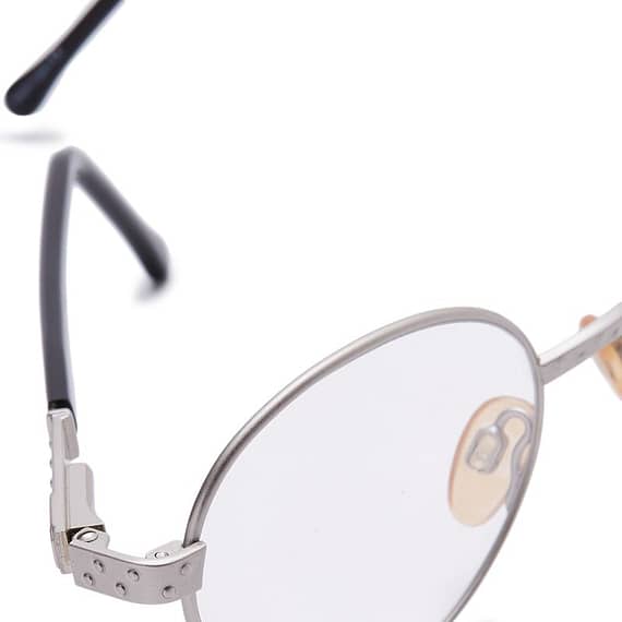 Carolina Herrera Oval Eyeglasses Frame for Unisex Black / Silver (CH70 Fashion Carolina Herrera Oval Eyeglasses Frame for Unisex Black / Silver (CH70