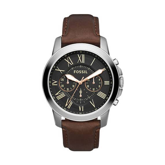 Fossil Grant Watch For Men Analog Leather Band (FS4813) Fashion fashion