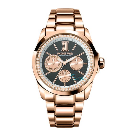 Jacques Farel Fashion Watch For Women (AOL2777) With Free Gift Fashion fashion
