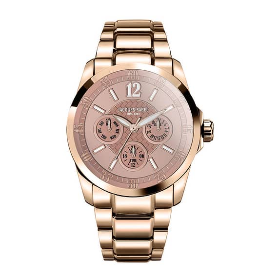 Jacques Farel Fashion Watch For Women (AOL4025) With Free Gift Fashion fashion