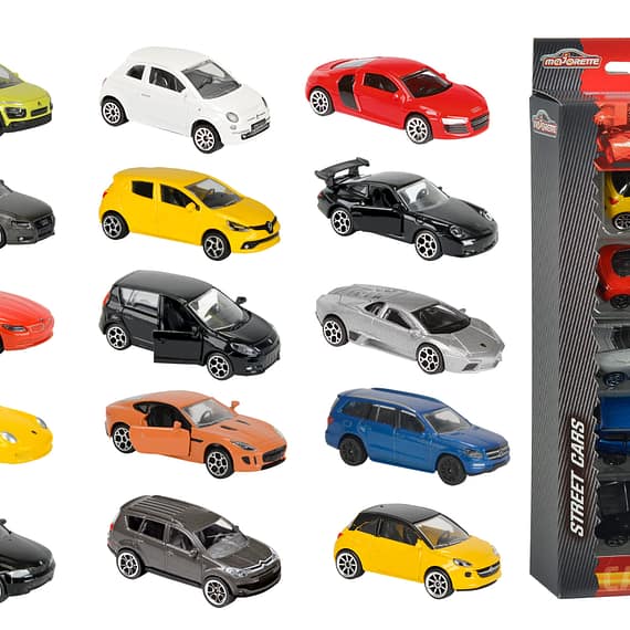 Majorette – 5 Pcs Set Car Die-Cast, Free Wheel 1:64 (212053160) Toys Majorette