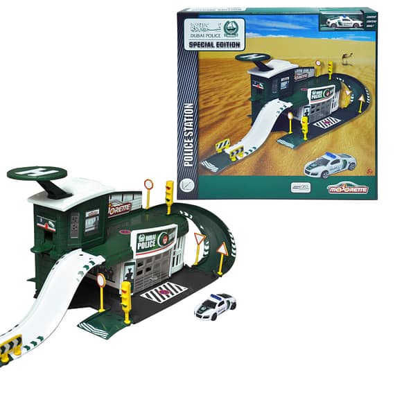 Majorette – Dubai Police Police Station W/ 1 Die Cast (212050012047) Toys Dickie