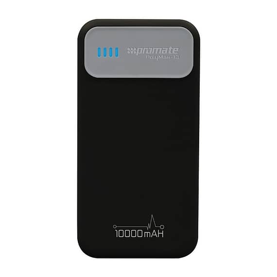 Promate 10000mAh Ultra-Slim Lithium Polymer Power Bank for Smartphones Accessories Mobiles