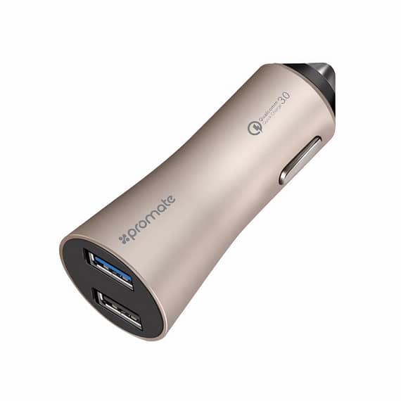 Promate Car Charger (Robust-QC3.GOLD) Accessories Electronics